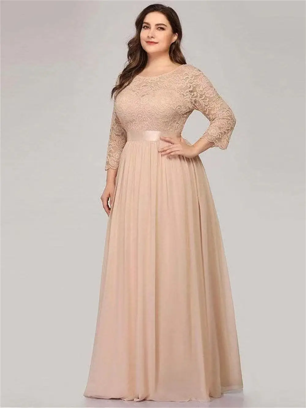 3/4 Sleeve Mother of the Bride Dresses Round Neck Lace Belted Ladies Birthday Party Dresses Formal Occasion Dresses فساتين طويلة
3/4 Sleeve Mother of the Bride Dresses Round Neck Lace Belted Ladies Birthday Party Dresses Formal Occasion Dresses فساتين طويلة