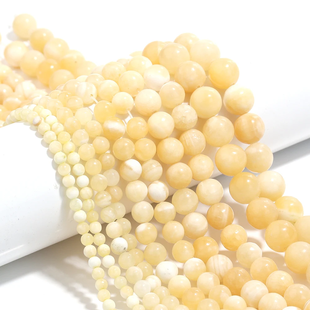 4/6/8/10/12mm Natural Stone Yellow Jade Beads Round Loose Spacer Beads for Jewelry Making Charm Bracelet Necklace DIY Accessory
4/6/8/10/12mm Natural Stone Yellow Jade Beads Round Loose Spacer Beads for Jewelry Making Charm Bracelet Necklace DIY Accessory
