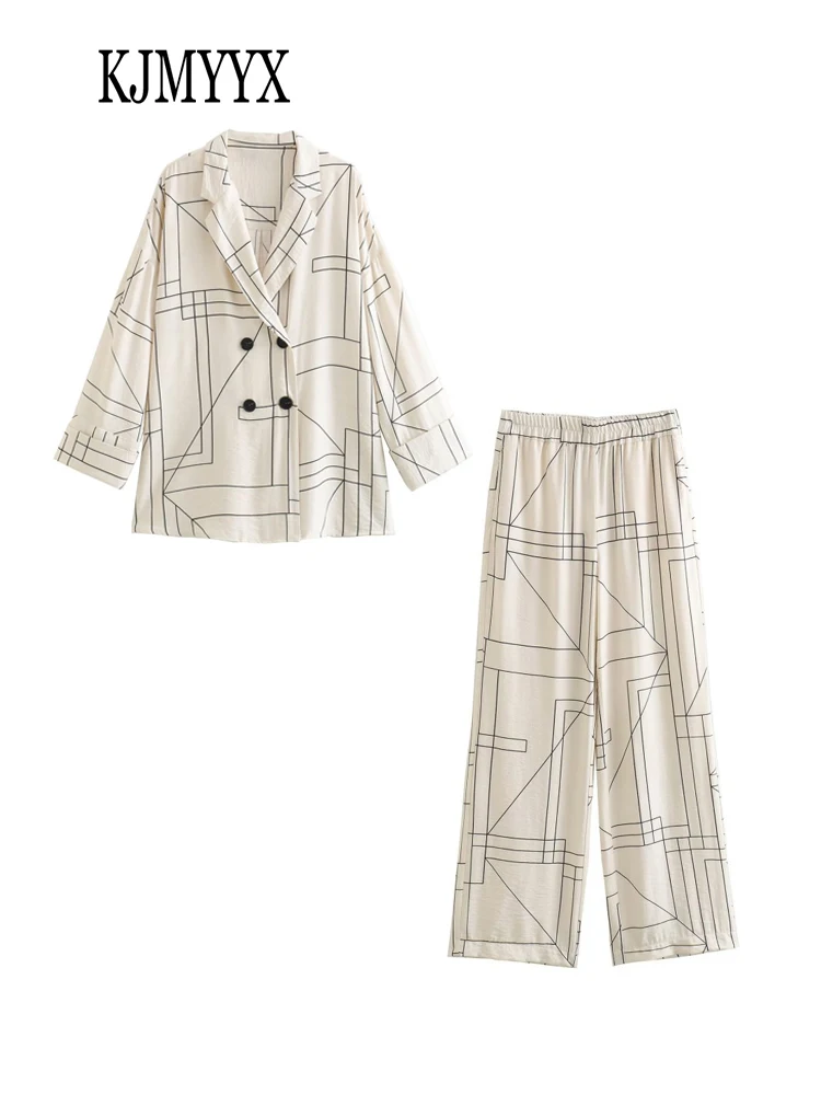 KJMYYX Pants Suit 2023 New Summer Women Fashion Geometri Office Blazer Loose Ladies Jacket High Waist Casual Trousers
KJMYYX Pants Suit 2023 New Summer Women Fashion Geometri Office Blazer Loose Ladies Jacket High Waist Casual Trousers