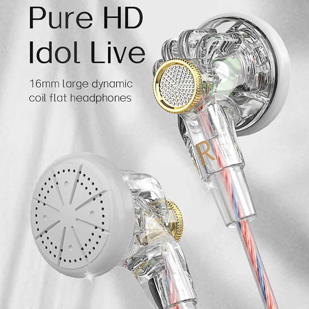 QKZ MDR Flat Head Headphones 16MM Large Dynamic HIFI Bass Wired 3.5MM Gold Plated PET Crystal Diaphragm High Resolution
QKZ MDR Flat Head Headphones 16MM Large Dynamic HIFI Bass Wired 3.5MM Gold Plated PET Crystal Diaphragm High Resolution