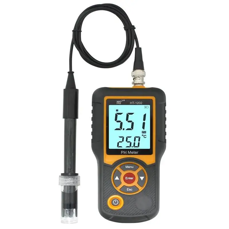 Hti HT-1202 Digital PH Meter PH Tester SmartSensor for Mariculture Freshwater Farming Water Quality Monitor PH Detector
Hti HT-1202 Digital PH Meter PH Tester SmartSensor for Mariculture Freshwater Farming Water Quality Monitor PH Detector