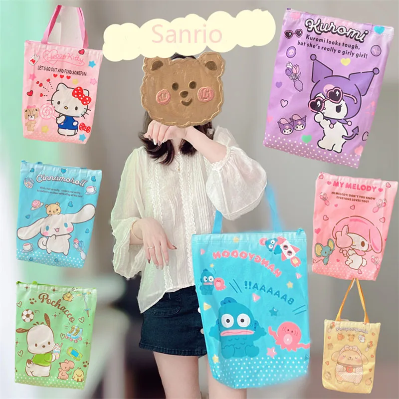 Kawaii Sanrio Anime Canvas Bag Cute Hello Kittys My Melody Kuromi Cartoon Portable Robust Durable Shopping Bag Gifts for Girls
Kawaii Sanrio Anime Canvas Bag Cute Hello Kittys My Melody Kuromi Cartoon Portable Robust Durable Shopping Bag Gifts for Girls