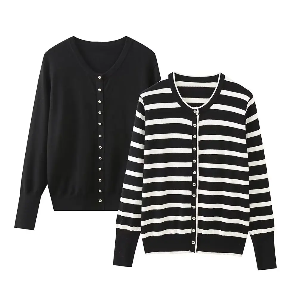 Women New Fashion Knitted Cardigan Sweater Vintage O-Collar Long Sleeve Button-up All-Match Casual Female Outerwear Chic Tops
Women New Fashion Knitted Cardigan Sweater Vintage O-Collar Long Sleeve Button-up All-Match Casual Female Outerwear Chic Tops
