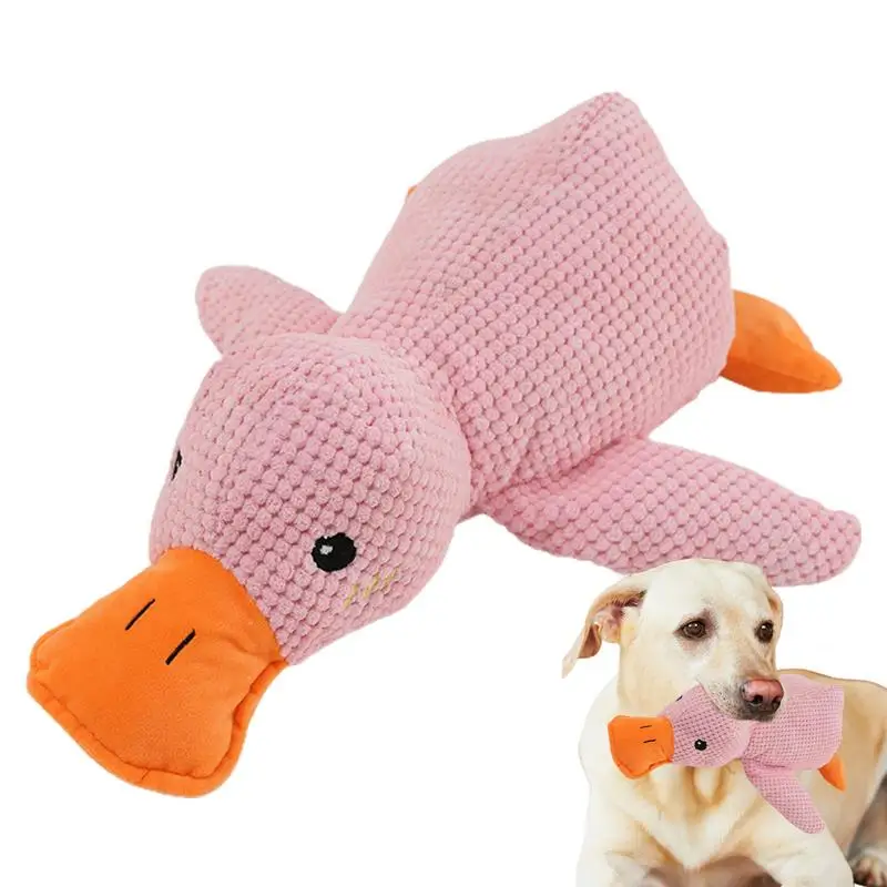 

Cute Plush Dogs toys Duck shape Squeak Toys Funny Pet Play Interactive Chew Toy For Small Medium Dog Pets Supplies Accessories