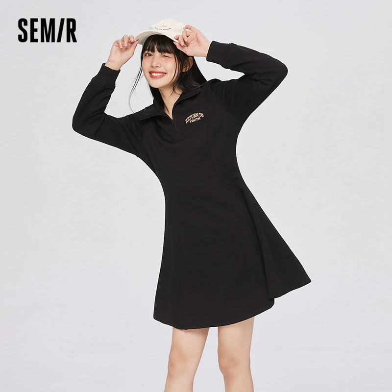 Semir Dress Women Fleece Embroidered Dress Retro Style 2022 Winter New Stand-Up Collar Women'S Casual All-Match
Semir Dress Women Fleece Embroidered Dress Retro Style 2022 Winter New Stand-Up Collar Women'S Casual All-Match