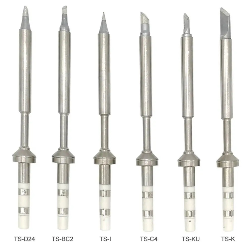 

Original TS100 Mini Digital Soldering Iron Tip Replacement Bit Head B2 BC2 C4 D24 K I Ku ILS C1 Lead Free