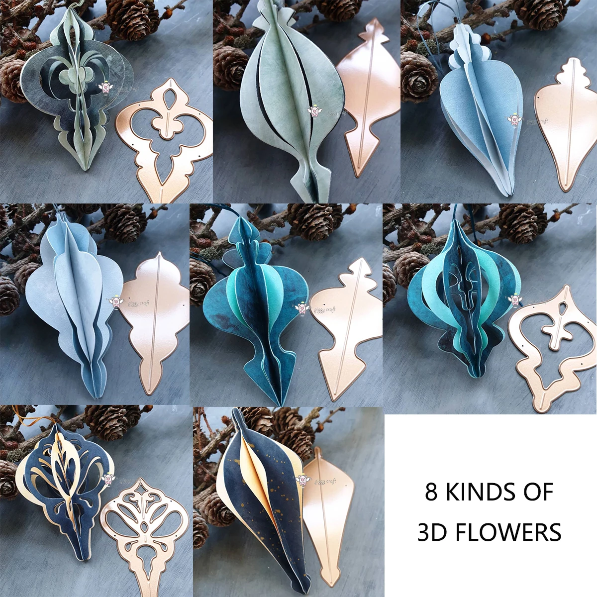 Mmao Crafts Metal Steel Cutting Dies New 8 Kinds of 3D flowers Stencil For DIY Scrapbooking Paper/photo Cards Embossing Dies
Mmao Crafts Metal Steel Cutting Dies New 8 Kinds of 3D flowers Stencil For DIY Scrapbooking Paper/photo Cards Embossing Dies