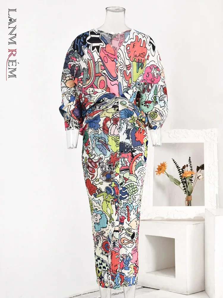 Женское плиссированное платье LANMREM с разноцветным принтом, V-образным вырезом и рукавами «летучая мышь» контрастных цветов, длинное модное платье, Новинка лета 2024, 2R7891
Женское плиссированное платье LANMREM с разноцветным принтом, V-образным вырезом и рукавами «летучая мышь» контрастных цветов, длинное модное платье, Новинка лета 2024, 2R7891