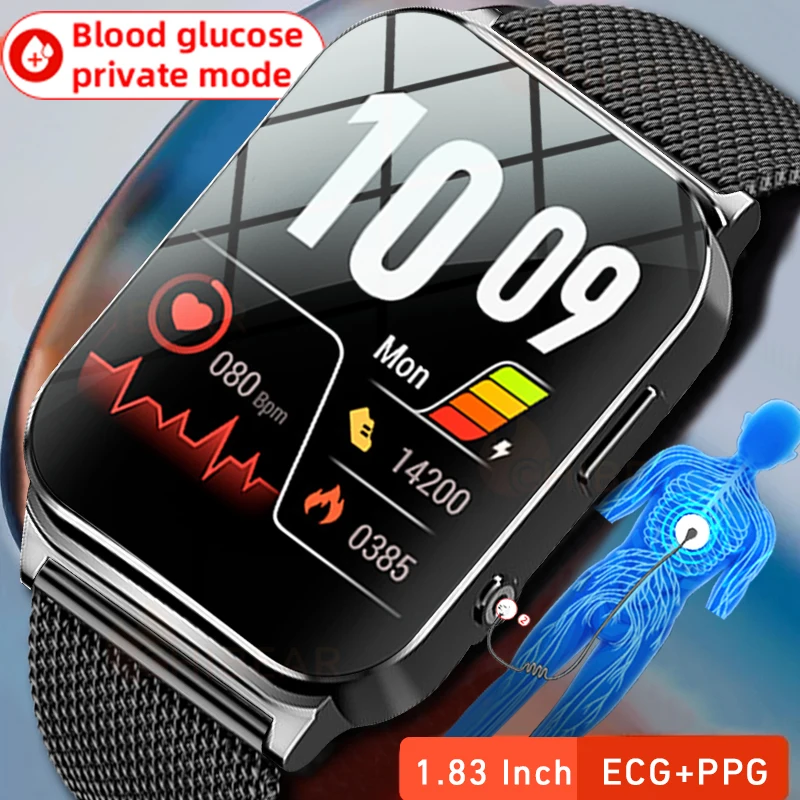 ECG+PPG Smart Watch Men 1.83" Full Touch Screen Blood Pressure Temperature Monitoring Custom Dial Blood Sugar Smartwatch Women
ECG+PPG Smart Watch Men 1.83" Full Touch Screen Blood Pressure Temperature Monitoring Custom Dial Blood Sugar Smartwatch Women