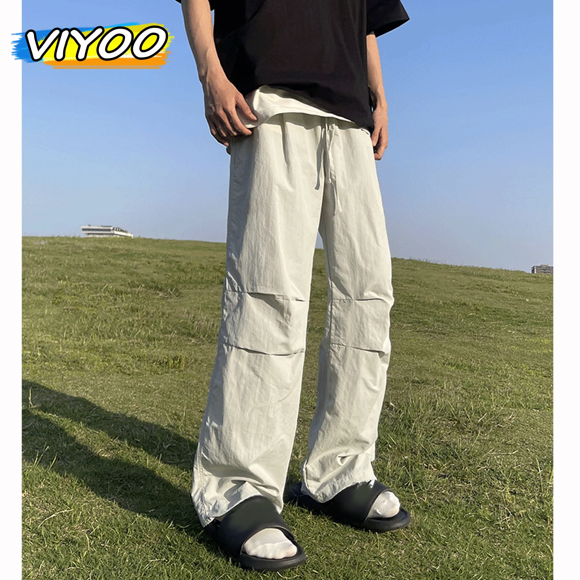Men's Vintage Quick Dry Cargo Pant Wide leg Baggy Jogger Outdoor Pants Men Trousers Sweatpants Track Korean Summer Style Clothes
Men's Vintage Quick Dry Cargo Pant Wide leg Baggy Jogger Outdoor Pants Men Trousers Sweatpants Track Korean Summer Style Clothes
