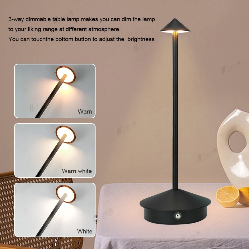 

2500 MAH advanced simple wireless charging desk lamp, hotel bar table decorative light