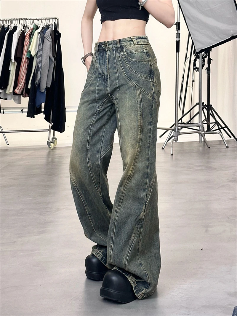 Thin Classical wide leg jeans Sb36b41f460d14e44a5662621275e4699X