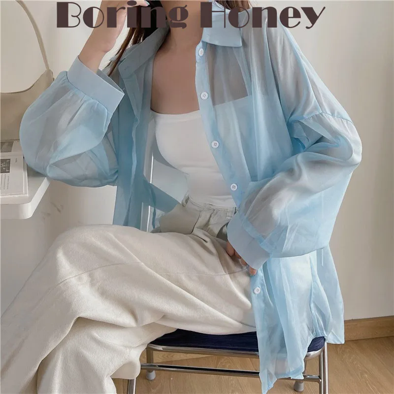 Boring Honey Tops Korean Style Fashion Women Blouses Chiffon Long Sleeves Clothes For Women Solid Colors Women's T-Shirts
Boring Honey Tops Korean Style Fashion Women Blouses Chiffon Long Sleeves Clothes For Women Solid Colors Women's T-Shirts