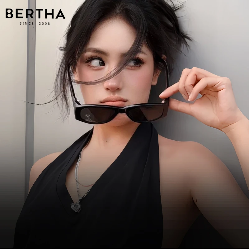 

BERTHA Cat Eye Sunglasses Women's Advanced Sense 2024 Colorful Candy Frame Sunglasses Elegance UV Protection Eyeglass