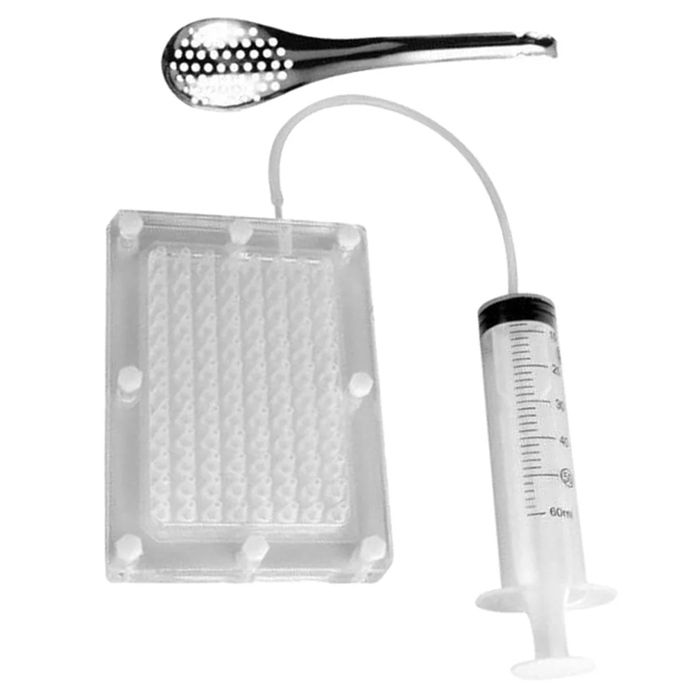 Filter Maker Box Spherification Dropper Gastronomy Kit Sauce Dispenser Strainer Spoon Kitchen Restaurant
Filter Maker Box Spherification Dropper Gastronomy Kit Sauce Dispenser Strainer Spoon Kitchen Restaurant