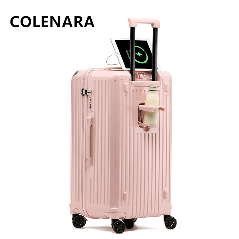 

COLENARA New Luggage 22"24"26"28"30"34 Inch Large Capacity Trolley Case 20 "PC Boarding Box with Wheels Rolling Suitcase