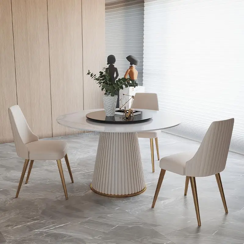 Mobile Light Luxury Marble Dining Table With Turntable Floor Small Apartment Simple Multifunctional Round Table Home Furniture W
Mobile Light Luxury Marble Dining Table With Turntable Floor Small Apartment Simple Multifunctional Round Table Home Furniture W