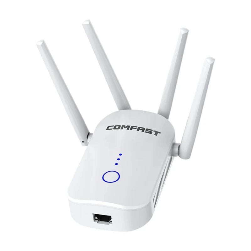 

Say Goodbye to Dead Zones with this Reliable WiFi Extender 1200Mbps Booster Multiple Modes Fast Connection Dropship
