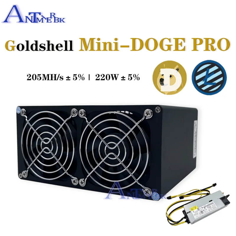 In stock Goldshell Mini Doge Pro Version 205MH/s 220W Dogecoin FLC mineur plus économique que Asic KD6 KD5 KD-BOX LT5 LT6 L3 +
In stock Goldshell Mini Doge Pro Version 205MH/s 220W Dogecoin FLC mineur plus économique que Asic KD6 KD5 KD-BOX LT5 LT6 L3 +