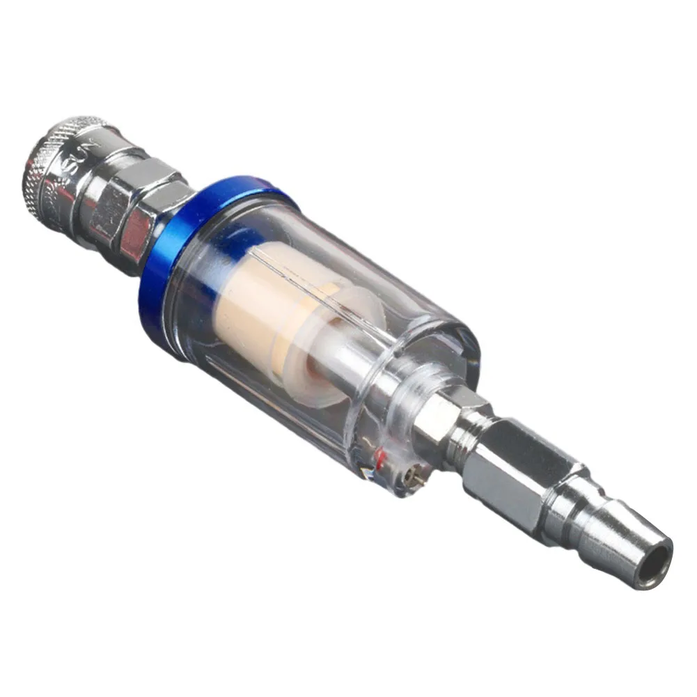 1/4 Water Filter Oil Water Separator Suitable for Air and Spray Tools Prevents Water Contamination Blue & Clear Design
1/4 Water Filter Oil Water Separator Suitable for Air and Spray Tools Prevents Water Contamination Blue & Clear Design
