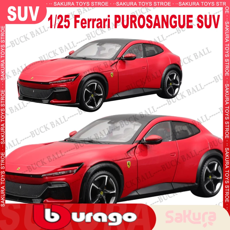 Модель внедорожника Bburago Ferrari puroкровь, гоночный внедорожник из сплава, модель внедорожника Ferrari, спортивный внедорожник, игрушки для мальчиков, подарки, 1/25
Модель внедорожника Bburago Ferrari puroкровь, гоночный внедорожник из сплава, модель внедорожника Ferrari, спортивный внедорожник, игрушки для мальчиков, подарки, 1/25