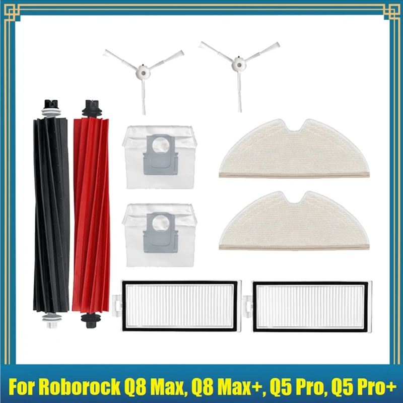 Набор аксессуаров для робота-пылесоса Roborock Q8 Max, Q8 Max +, Q5 Pro, Q5 Pro +
Набор аксессуаров для робота-пылесоса Roborock Q8 Max, Q8 Max +, Q5 Pro, Q5 Pro +