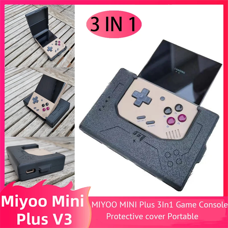 Игровая консоль MIYOO MINI Plus 3 в 1 с защитным чехлом, портативная игровая консоль 3,5 дюйма в стиле ретро 
Игровая консоль MIYOO MINI Plus 3 в 1 с защитным чехлом, портативная игровая консоль 3,5 дюйма в стиле ретро