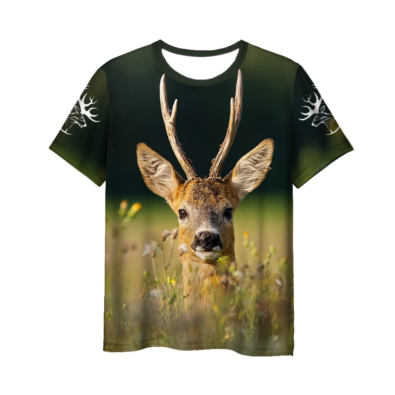 

New 3D Print Causal Clothing Hunting Deer Pattern Fashion Men Women T-shirt Plus Size Size S-7XL