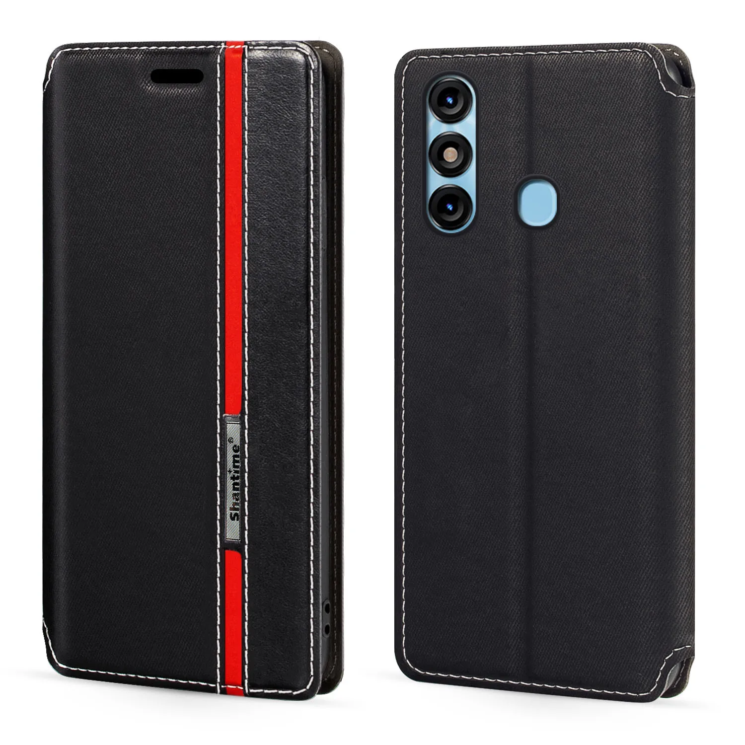 

For ITEL Vision 3 Plus Case Fashion Multicolor Magnetic Closure Flip Case Cover with Card Holder For ITEL P38 Pro