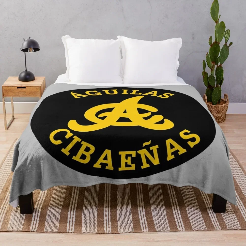 

Aguilas Cibaeas Jersey Throw Blanket Soft Plush Plaid Fluffys Large wednesday Bed linens Blankets