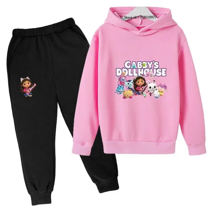 Kids Gabby‘s Dollhouse Cartoon Cute Print Spring Autumn 2pcs Hoodie+Jogging Pants Tracksuits 3-13 Years Boys Girls Clothes Sets
Kids Gabby‘s Dollhouse Cartoon Cute Print Spring Autumn 2pcs Hoodie+Jogging Pants Tracksuits 3-13 Years Boys Girls Clothes Sets