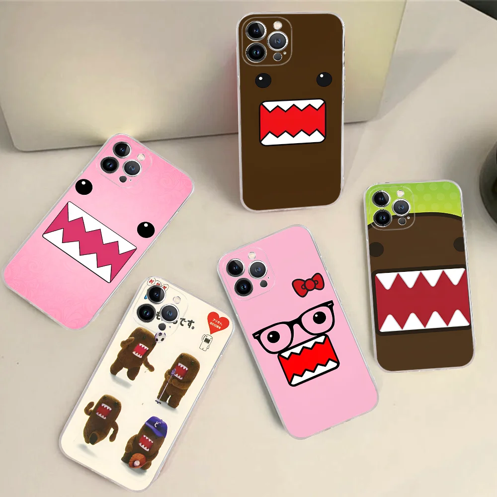 

Cute Domo-kun Mousepad Silicone Soft for iphone 15 14 13 12 11 Pro Mini XS MAX 8 7 6 Plus X XS XR Cover