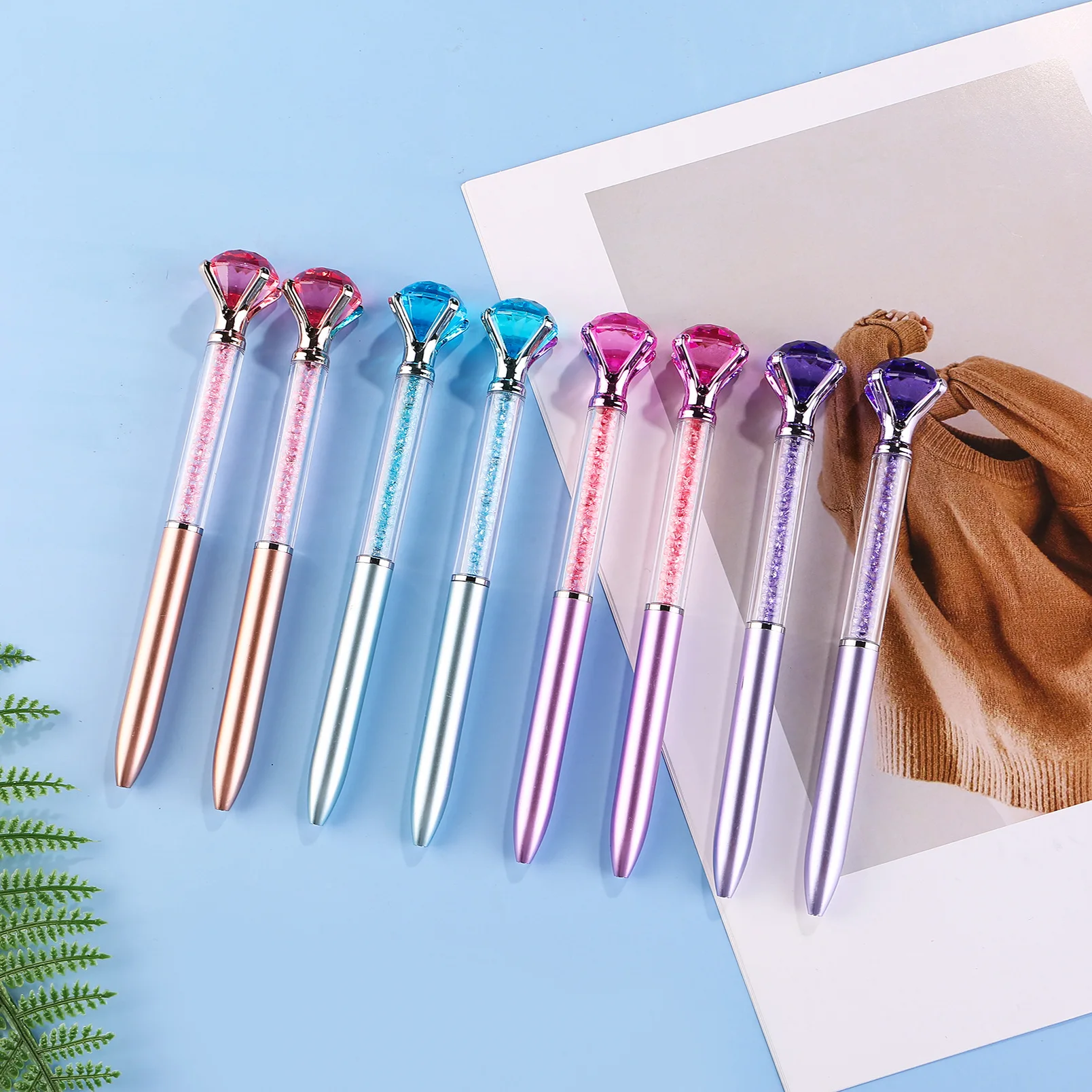 24Pcs Big Crystal Diamond Pens Ballpoint Pen Black Ink Pen for School Office Supplies Christmas Wedding Birthday Present
24Pcs Big Crystal Diamond Pens Ballpoint Pen Black Ink Pen for School Office Supplies Christmas Wedding Birthday Present