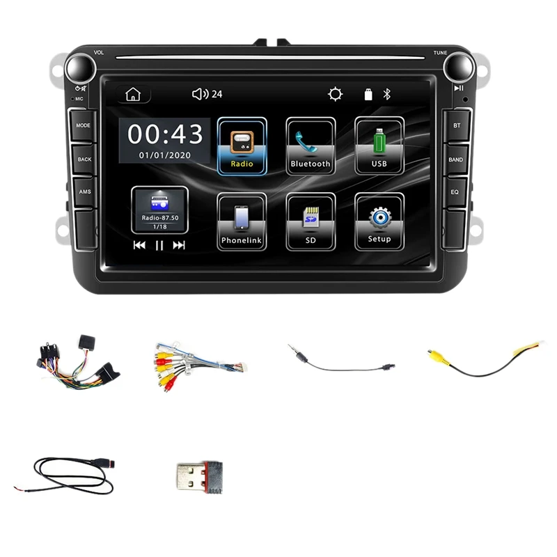 Car Android Auto Carplay 8 Inch 2 Din MP5 Player For Golf 5 6 Jetta MK5 MK6 Tiguan CC Passat 6RD035187B
Car Android Auto Carplay 8 Inch 2 Din MP5 Player For Golf 5 6 Jetta MK5 MK6 Tiguan CC Passat 6RD035187B