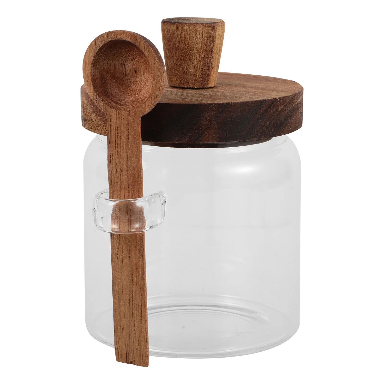 Sealed Jar Kitchen Supplies Sugar Canisters Candy with Cover Container Glass Condiment Spices Jars Wooden Seasonings Holder
Sealed Jar Kitchen Supplies Sugar Canisters Candy with Cover Container Glass Condiment Spices Jars Wooden Seasonings Holder