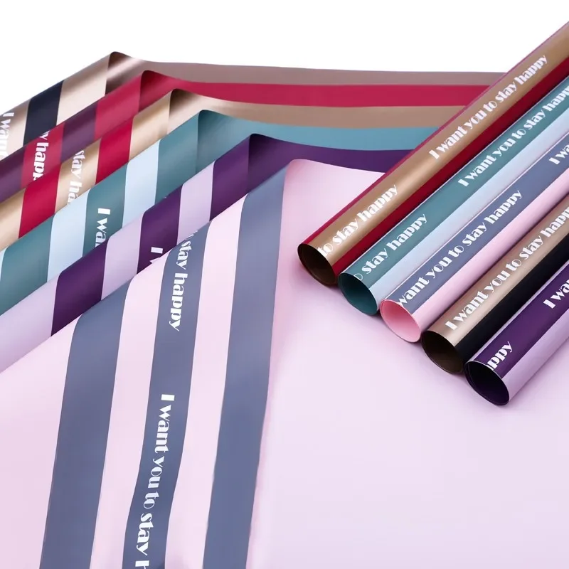 Two-color Double-side Gift Wrapping Paper Florist Bouquet Wrapping Papers Flower Packaging Sheets Colors Letters Florist Package
Two-color Double-side Gift Wrapping Paper Florist Bouquet Wrapping Papers Flower Packaging Sheets Colors Letters Florist Package