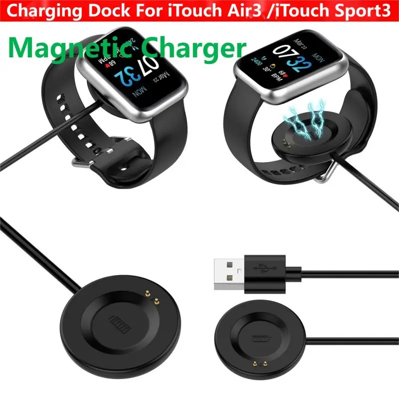 

USB Cable Magnetic Charger For iTouch Air3 Sport3 Smart Warch Strap Stand Charging Dock Cord Accessoies Air 3 Sport 3 Line