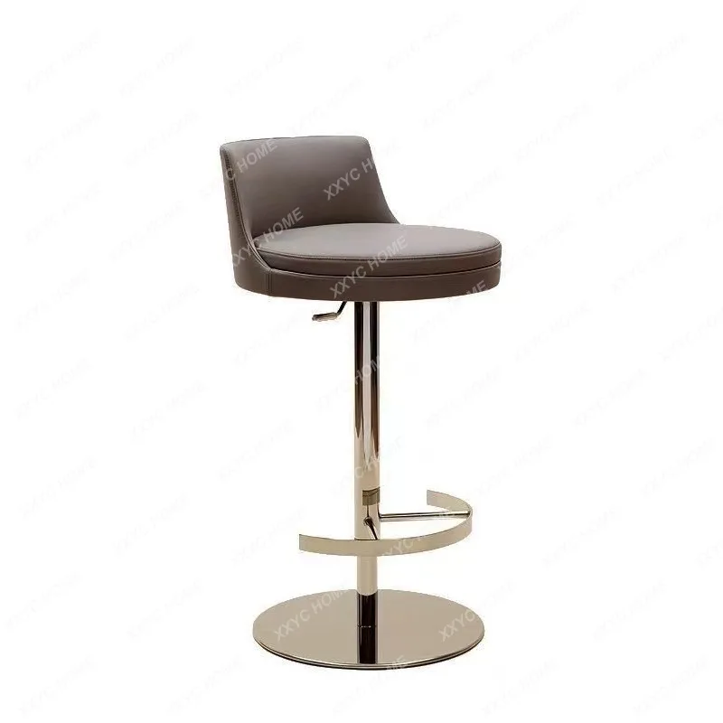 Nordic light luxury rotating bar chair Home front desk high chair Bar cafe bar stool can be raised and lowered leather chair
Nordic light luxury rotating bar chair Home front desk high chair Bar cafe bar stool can be raised and lowered leather chair