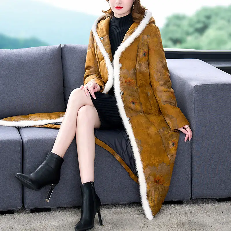 2022 Winter Middle Aged Mother's High-End Retro Printing Down Cotton Coat Long Jacket Fashion Warm Hooded Elegant Parkas T945
2022 Winter Middle Aged Mother's High-End Retro Printing Down Cotton Coat Long Jacket Fashion Warm Hooded Elegant Parkas T945