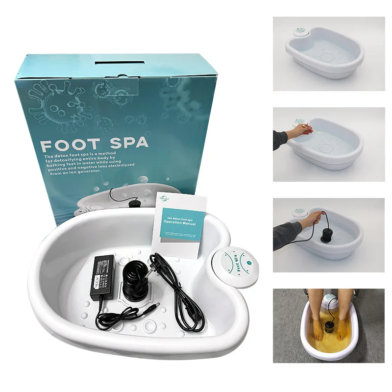 

Ionic Foot Detox Machine with Basin Foot Spa Bath Massager Cell Arrays Aqua Cleanse Machine Ionic Detoxifier for Feet Footbath