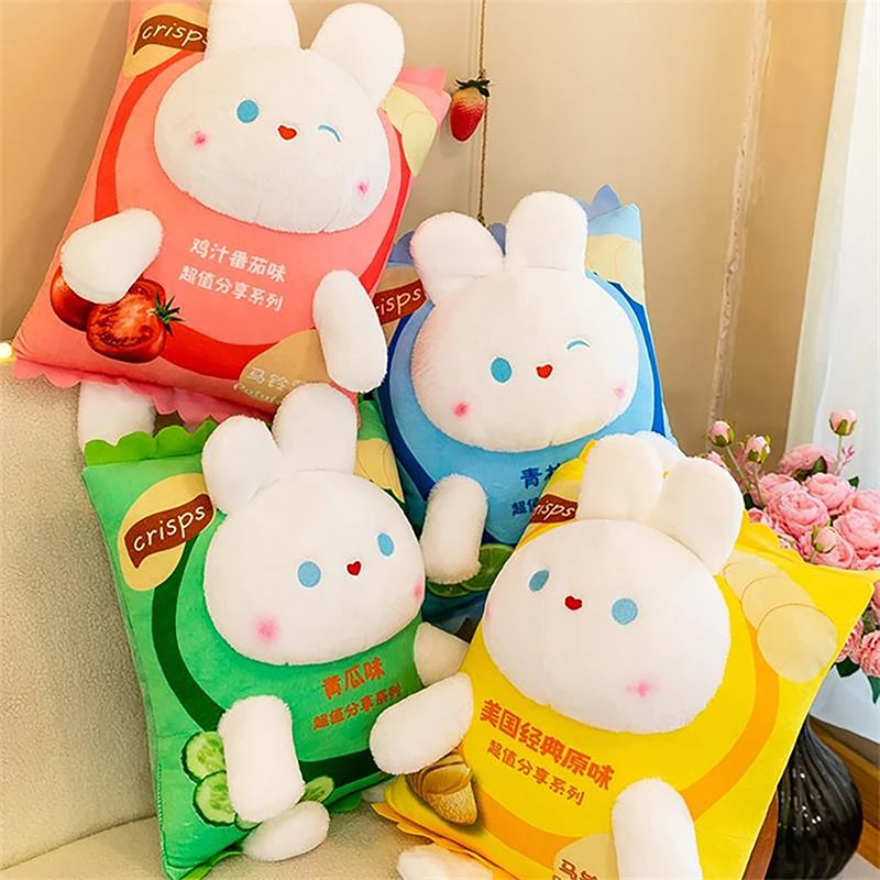 25cm New Cute Rabbit Potato Chips Plush Toy Creative Cartoon Snack Rabbit Doll Four Colors Pillow Cushion Children Festival Gift
25cm New Cute Rabbit Potato Chips Plush Toy Creative Cartoon Snack Rabbit Doll Four Colors Pillow Cushion Children Festival Gift