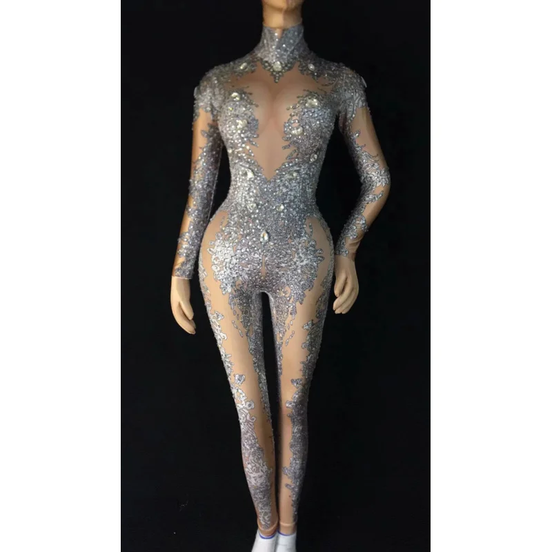 Sexy Rhinestones Bodysuit Stage Outfit Female Singer Nightclub bar party girl nude bodysuits club jumpsuit
Sexy Rhinestones Bodysuit Stage Outfit Female Singer Nightclub bar party girl nude bodysuits club jumpsuit