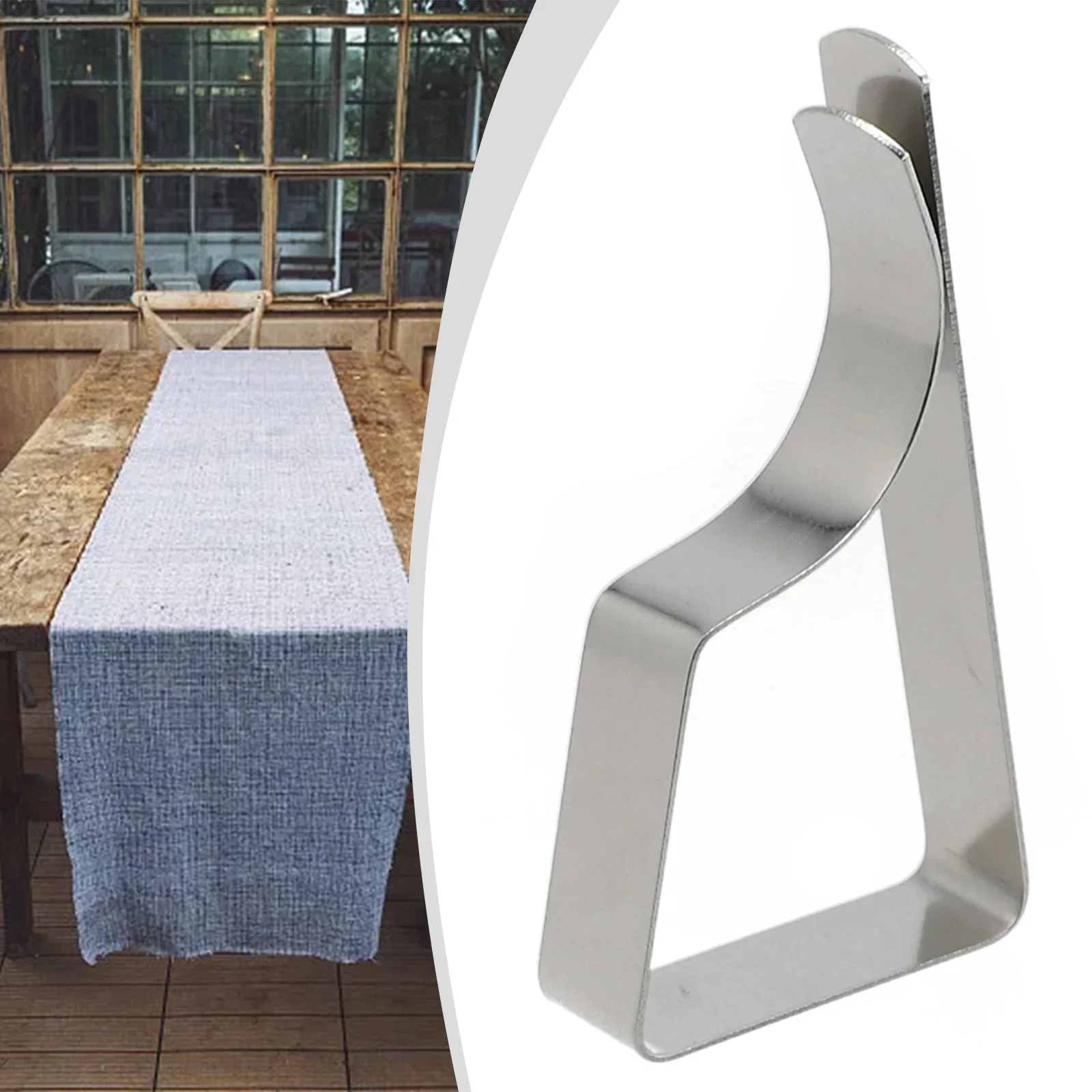 1pcs Stainless Steel Tablecloth Clamps Non-slip Securing Holder Table Cover Holder Clip For Household Party Picnic Wedding
1pcs Stainless Steel Tablecloth Clamps Non-slip Securing Holder Table Cover Holder Clip For Household Party Picnic Wedding
