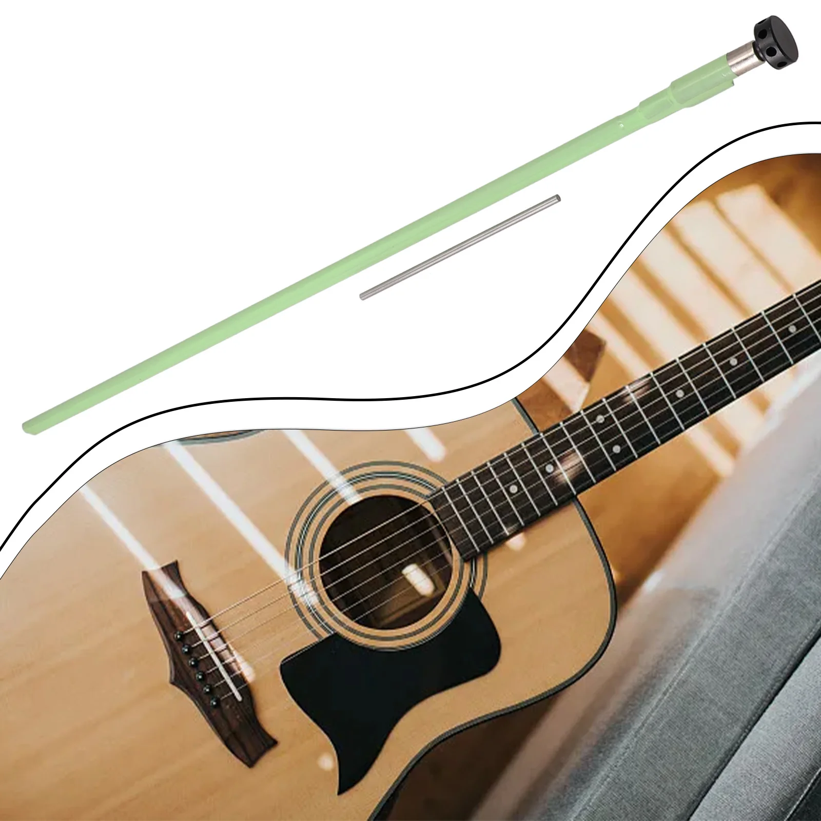 8 Hole Guitar Truss Rod Dual Acting Two Way Adjustable Green 420mm With Wrench Metal Guitar Truss Rod Guitarra Accessories
8 Hole Guitar Truss Rod Dual Acting Two Way Adjustable Green 420mm With Wrench Metal Guitar Truss Rod Guitarra Accessories