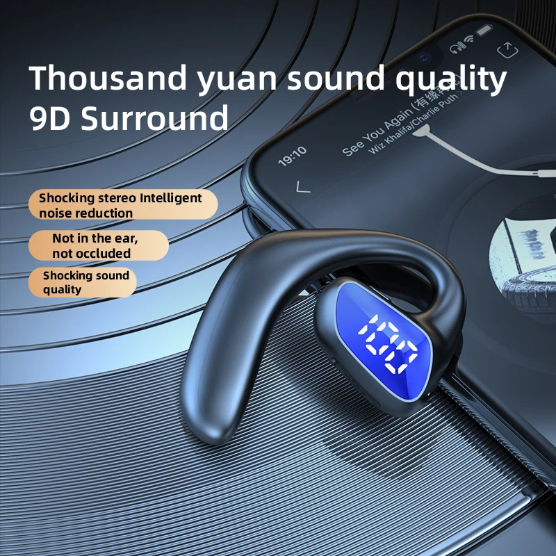 Bone Conduction Headset Bluetooth Earphones Hands-Free Wireless Headphone Business Headset Driver Call Sports Headset
Bone Conduction Headset Bluetooth Earphones Hands-Free Wireless Headphone Business Headset Driver Call Sports Headset
