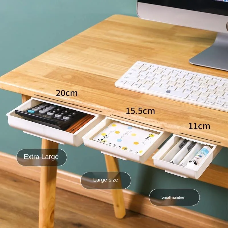 Self Stick Pencil Tray Under Desk Drawer Organizer Table Storage Organizer Boxes Stand Self-adhesive Under-drawer Storage Box WF
Self Stick Pencil Tray Under Desk Drawer Organizer Table Storage Organizer Boxes Stand Self-adhesive Under-drawer Storage Box WF