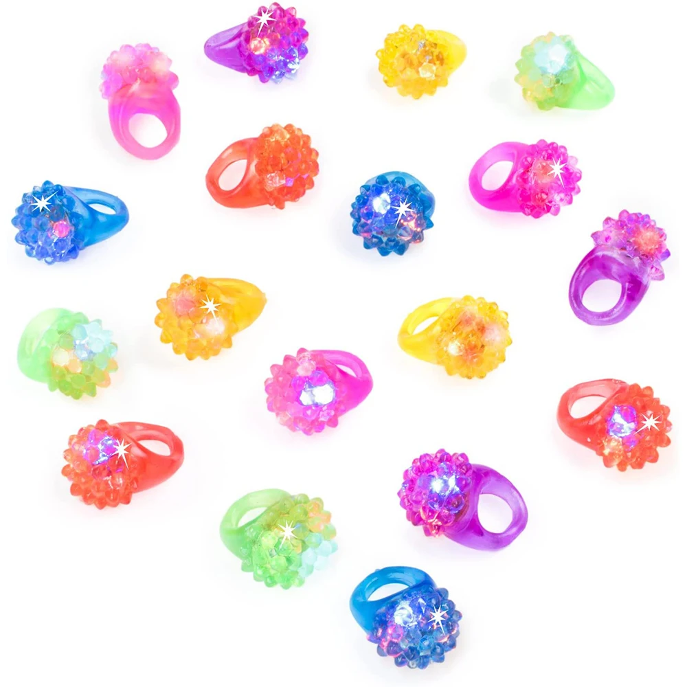 Children's Toys Party Favors Finger Ring Colorful Finger Toys Flashing LED Rings Light-Up Toys Luminous Rings Bumpy Jelly Ring
Children's Toys Party Favors Finger Ring Colorful Finger Toys Flashing LED Rings Light-Up Toys Luminous Rings Bumpy Jelly Ring