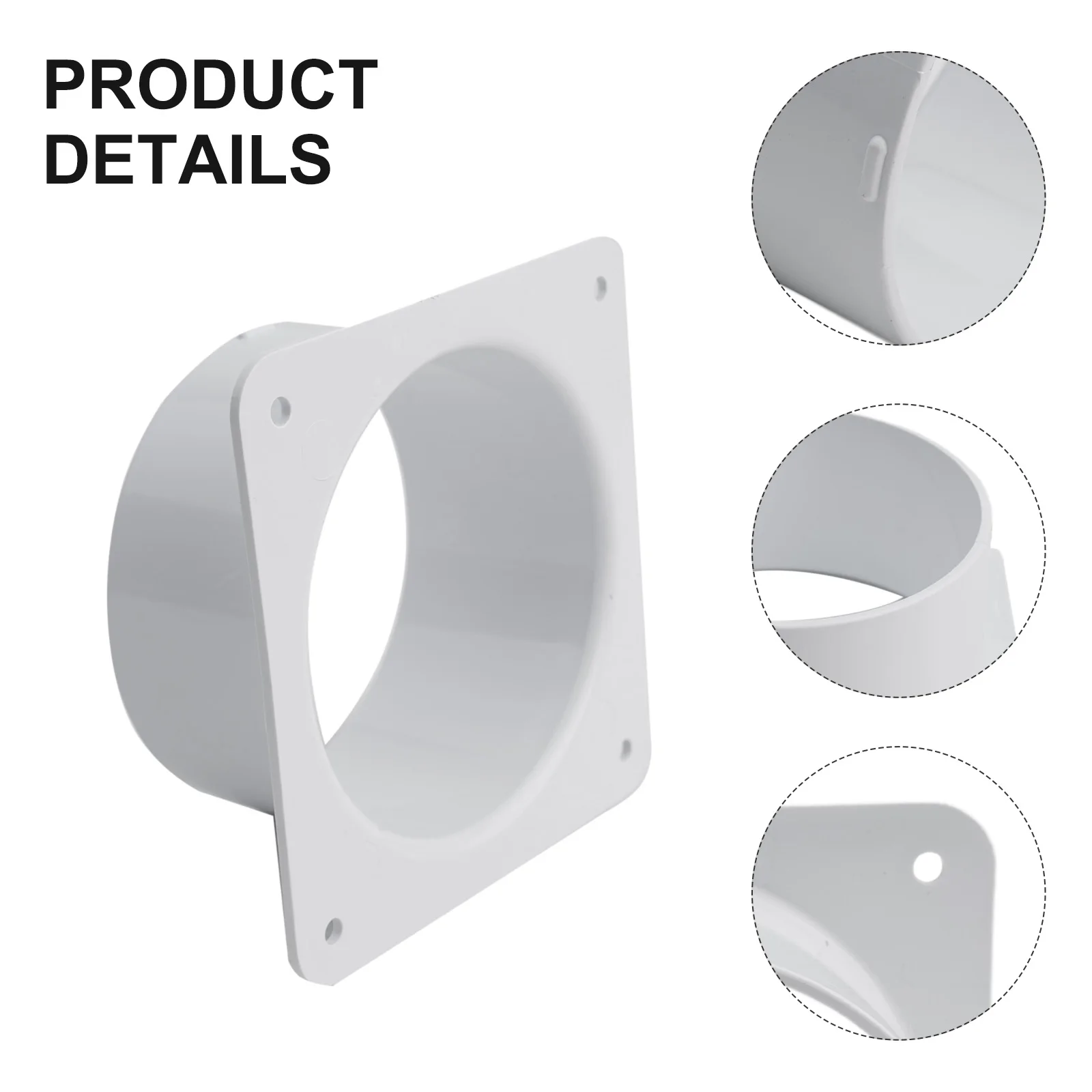 1pc Air Vent Duct Flange Connector 100/150/200/250/300MM ABS Wall Flange Connector For Ventilation Pipe Air Ducting Connection A
1pc Air Vent Duct Flange Connector 100/150/200/250/300MM ABS Wall Flange Connector For Ventilation Pipe Air Ducting Connection A