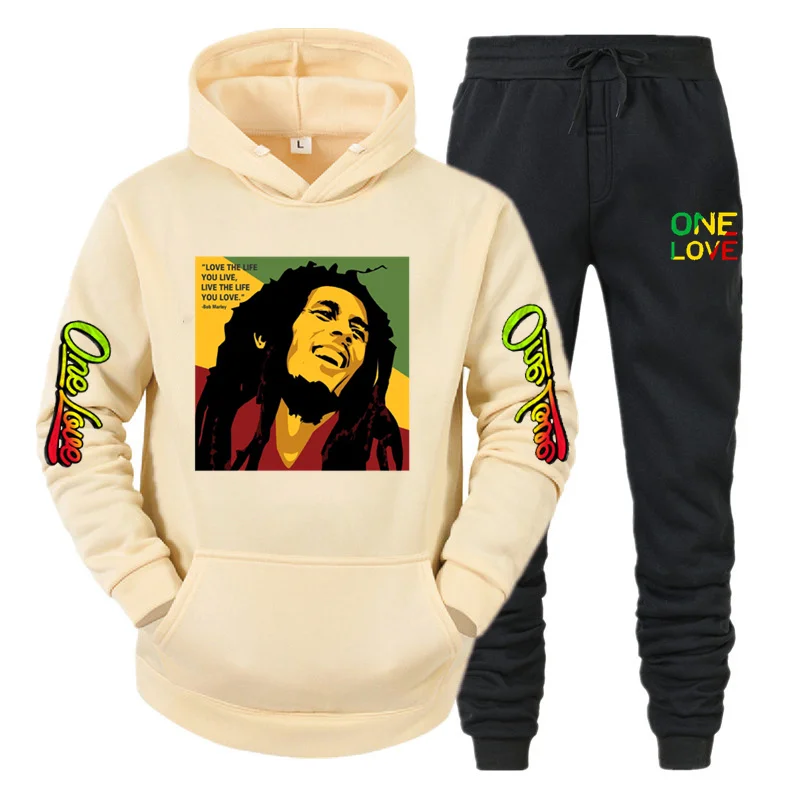 Women's/Men's Hoodie Bob Marley Legendary Reggae Love Rapper Print Sweatshirt Winter Fashion Casual Top Long Sleeve+Pants Set
Women's/Men's Hoodie Bob Marley Legendary Reggae Love Rapper Print Sweatshirt Winter Fashion Casual Top Long Sleeve+Pants Set