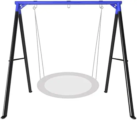Heavy Duty Metal Swing Frame with Ground Nails, Swing Stand for 440lbs Load Capacity, Fits for Most Swings, Great for Indoor and
Heavy Duty Metal Swing Frame with Ground Nails, Swing Stand for 440lbs Load Capacity, Fits for Most Swings, Great for Indoor and